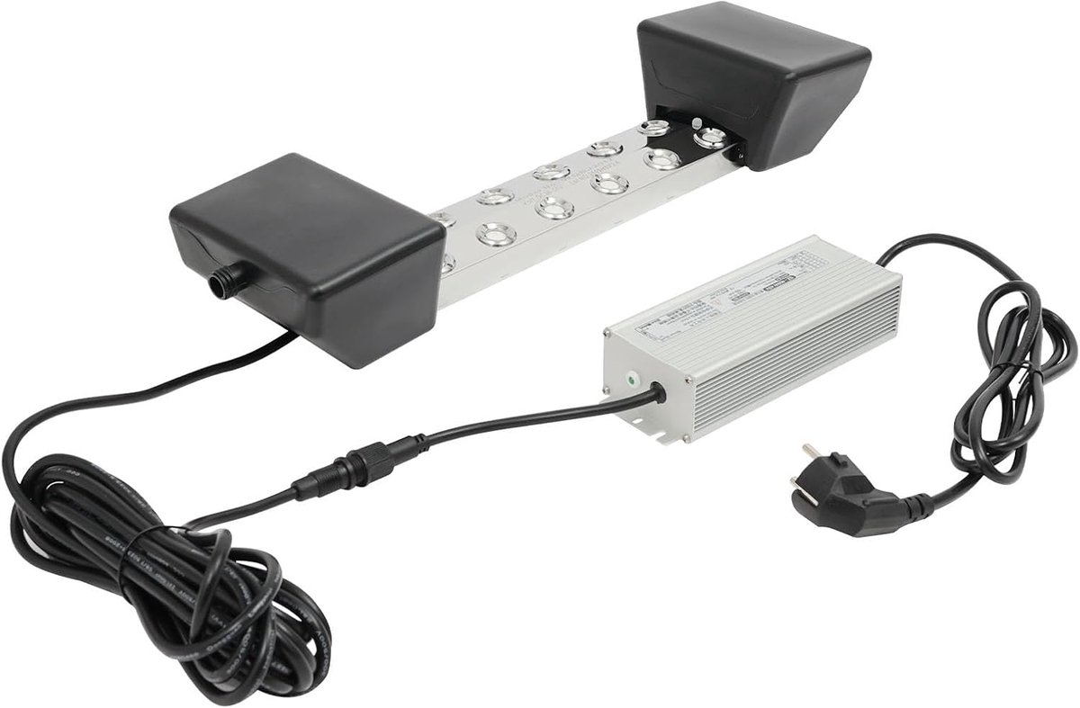 Ultrasone nevelmaker 12 koppen - 400 W - waterdicht - veilige werking voor vijver en tuin - SnelShoppen