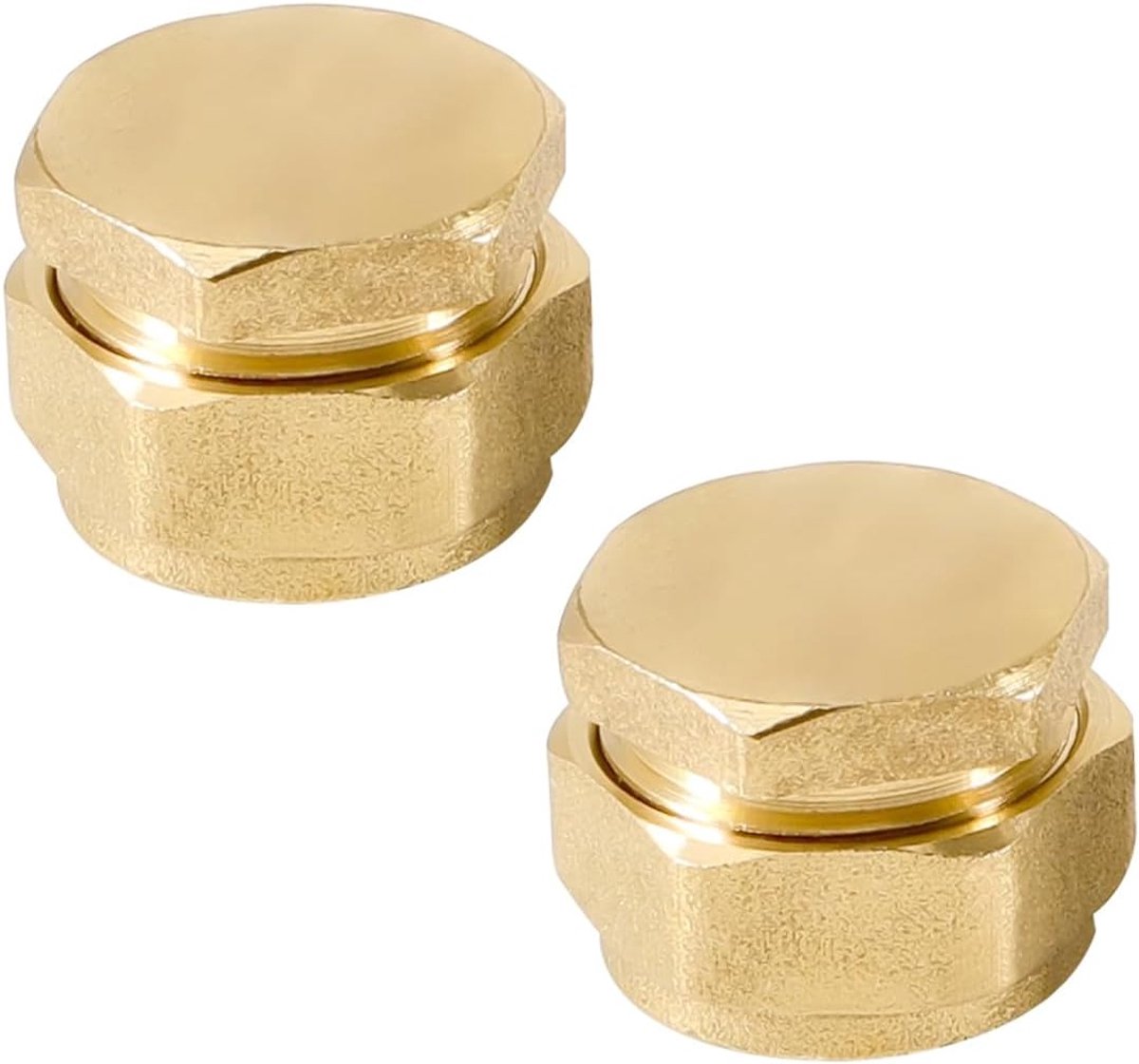 2 stuks schroefdoppen, aluminium composietbuisstoppen voor meerlaagse composietbuizen met 14 mm binnendiameter en 18 mm buitendiameter