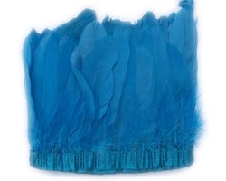 Eend Gans Veer Trim Fringe Naaien Craft 2 Yards (Turkoois)