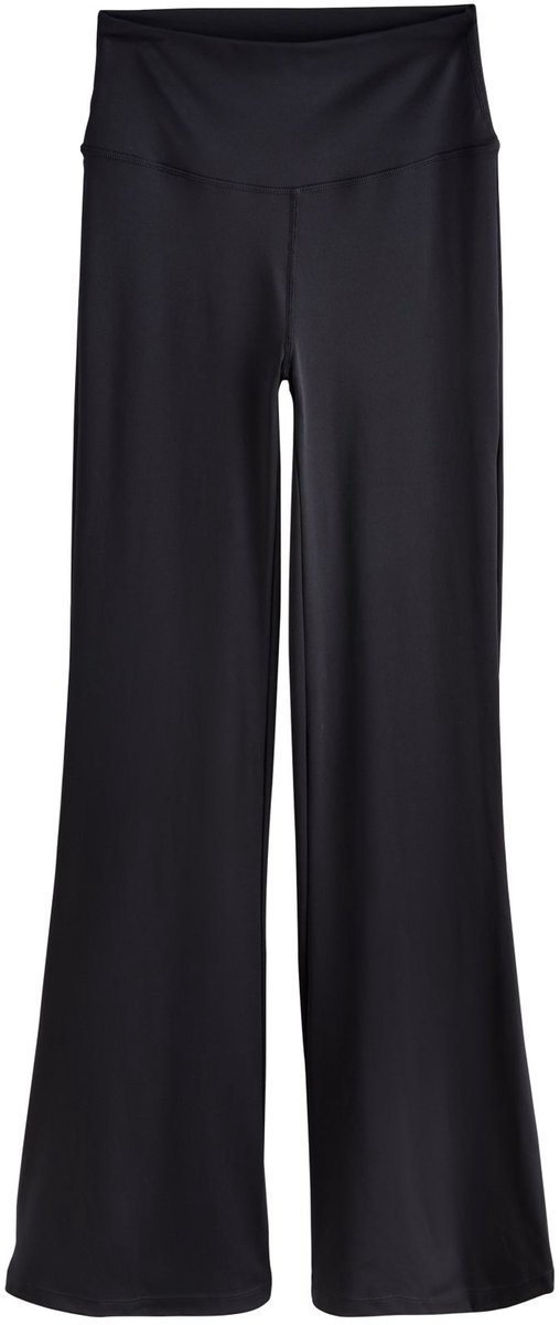 Next - Dames - Supersoft Dry Tech yoga-sportlegging met uitlopende pijpen - Zwart