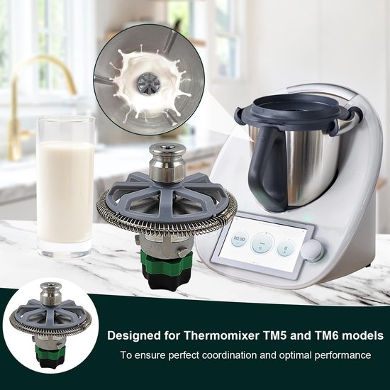 TM5/6, accessoires van melkschuim, transparante verbinding, accessoires voor voedselverwerkende mixers, geschikt voor het maken van cappuccino's, latten enz. (zilver) — afbeelding 2