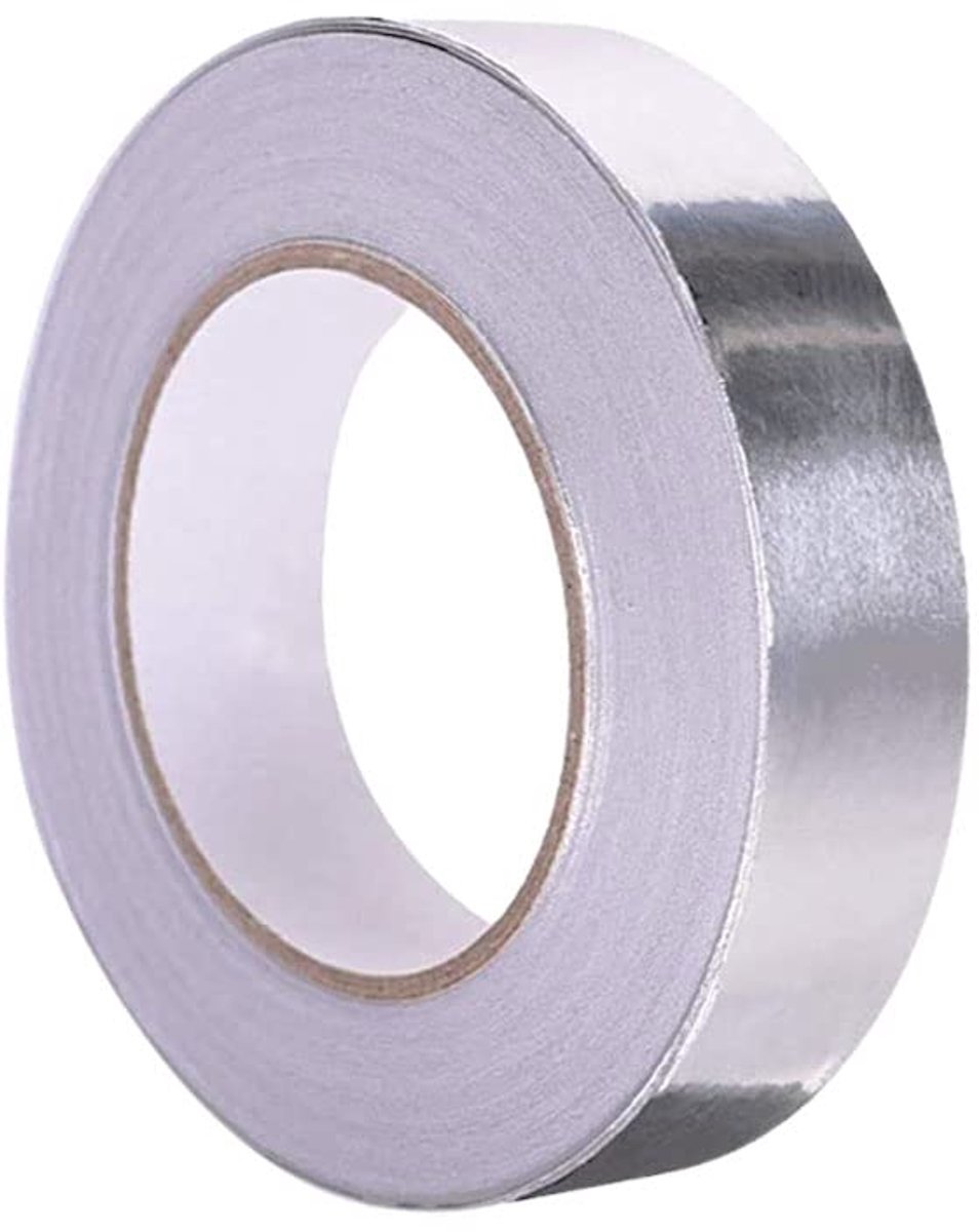Aluminium kleefband, waterdichte aluminium kleefband, zelfklevende aluminiumband, metalen kleefband UV Bestand, zum Abdichten, Reparateren und Lsolieren(30MM x 50M, Zibrig)