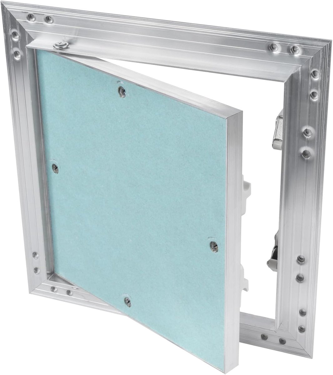 Systems Revisionklep voor gipsplaat, 20 x 20 cm, met 1,25 cm waterdichte gipsplaat, muur, plafond, push-click aluminium gips inspectiedeur - binnen sanitair - betegelbare onderhoudsklep