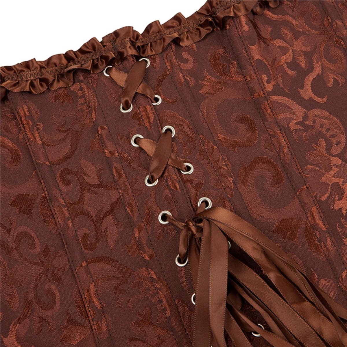 Korsettops voor dames, Halloween-kostuum, gothic, kant, verstelbare bustier, XS-6XL
