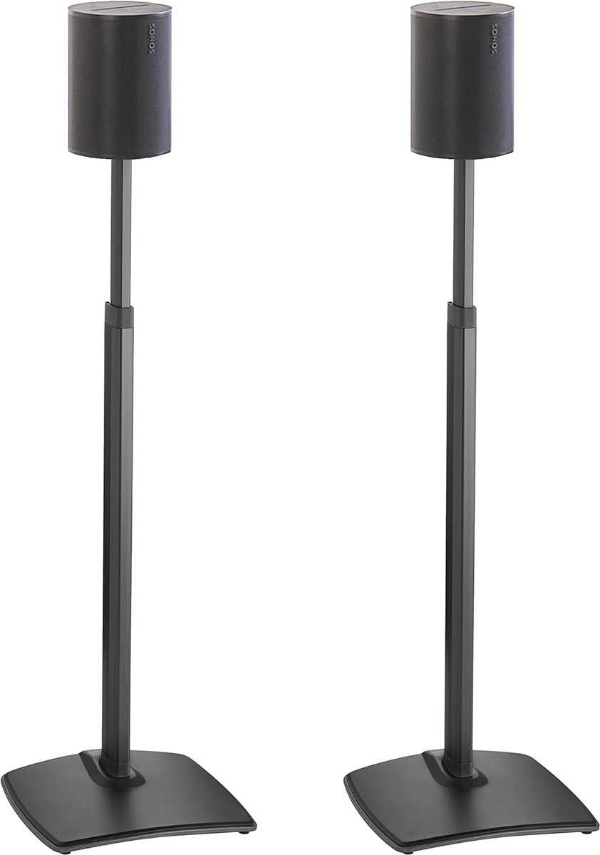 Luidsprekerstandaards verstelbaar 17 inch - voor Sonos Era 100 - met kabelmanagement - optimaal luisteren - SnelShoppen