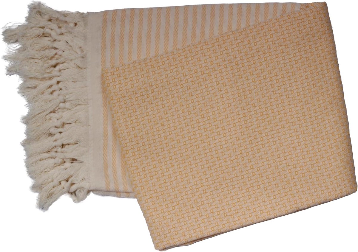 Hammamdoek 100 x 200 cm - 100% katoen - Sneldrogend - Ideaal voor sauna en strand - SnelShoppen
