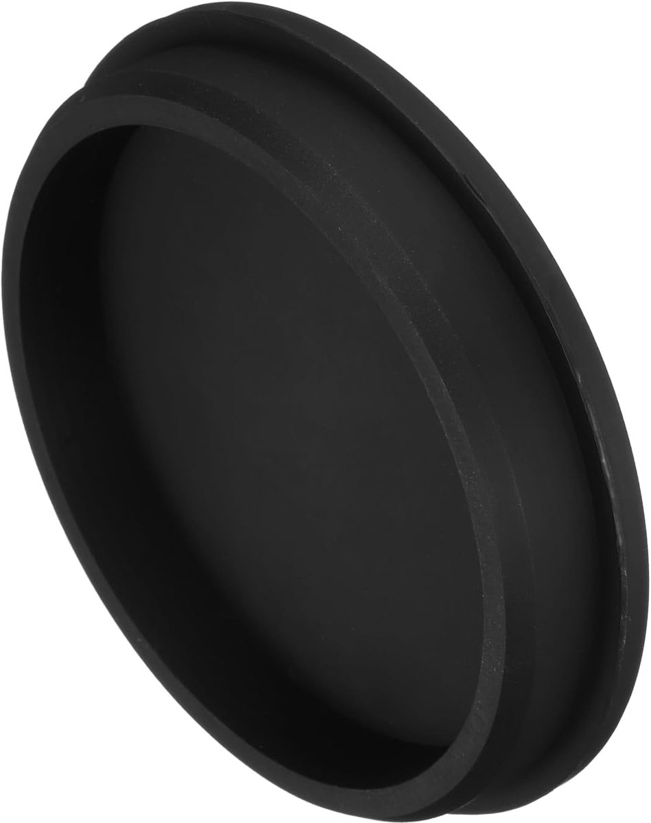 1 stuk siliconen stopper, hoge temperatuur, diameter 113,6 mm, rubberen stop T-vorm, voor poedercoating, waterdichte afdichting, zwart, 1 stuk (OD 122 mm)