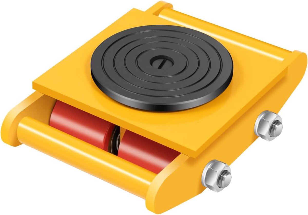 Transportwielen 6T - Manganese staal - 4 PU draaiewielen - Ideaal voor industrieel vervoer - SnelShoppen