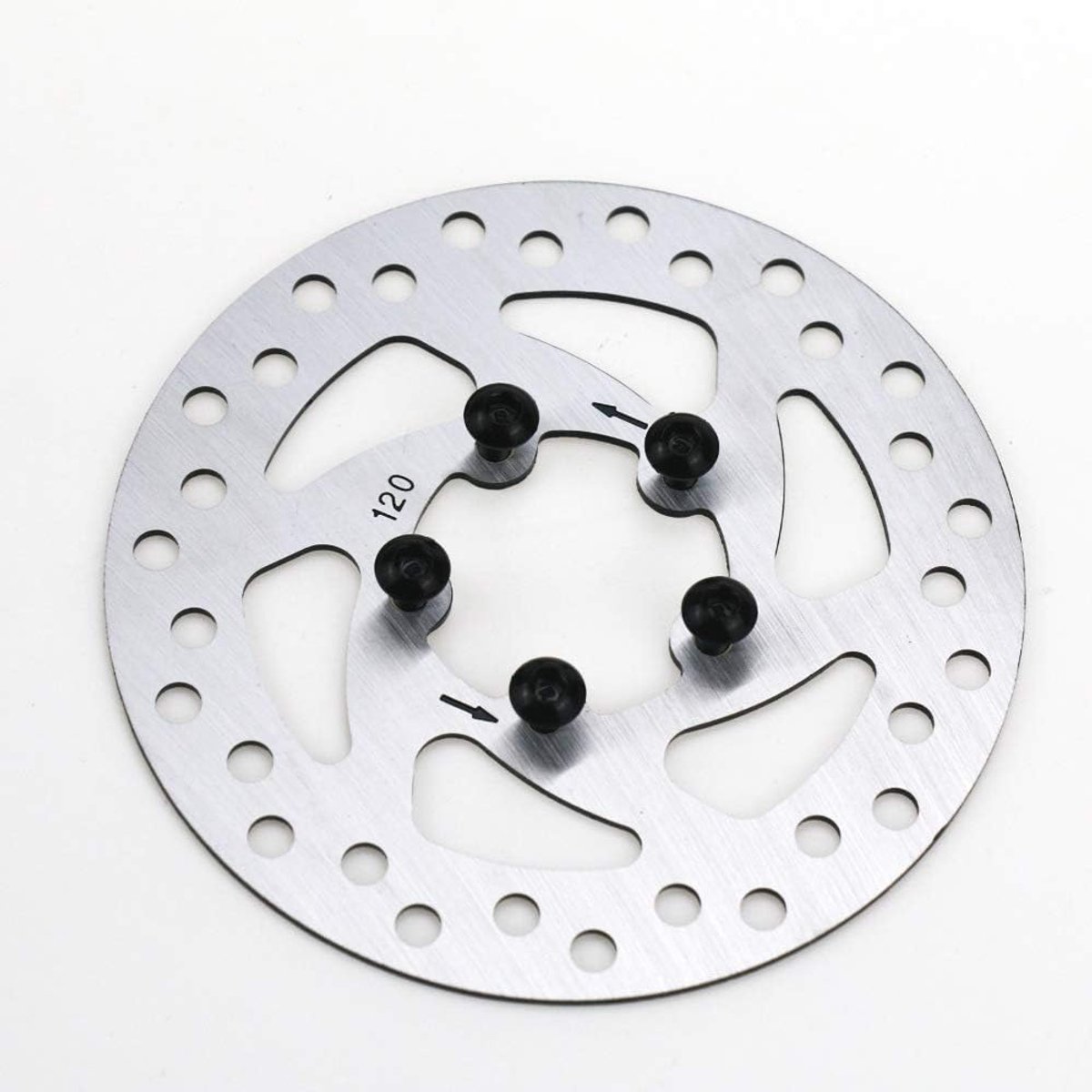 Remschijf voor Xiaomi M365 1S Essential M365 Pro Pro 2 elektrische scooters reserveonderdeel 5 gaten roestvrij staal (120 mm)