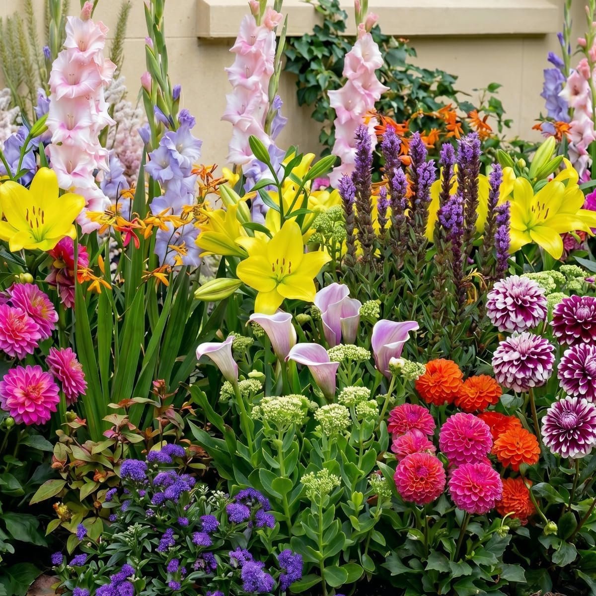 Summer bollen budget collectie (50 bollen) vaste planten bollenmix | grote winterharde planten uit Nederland, Voor tuin, potten en balkon (geen zaad, niet kunstmatig)