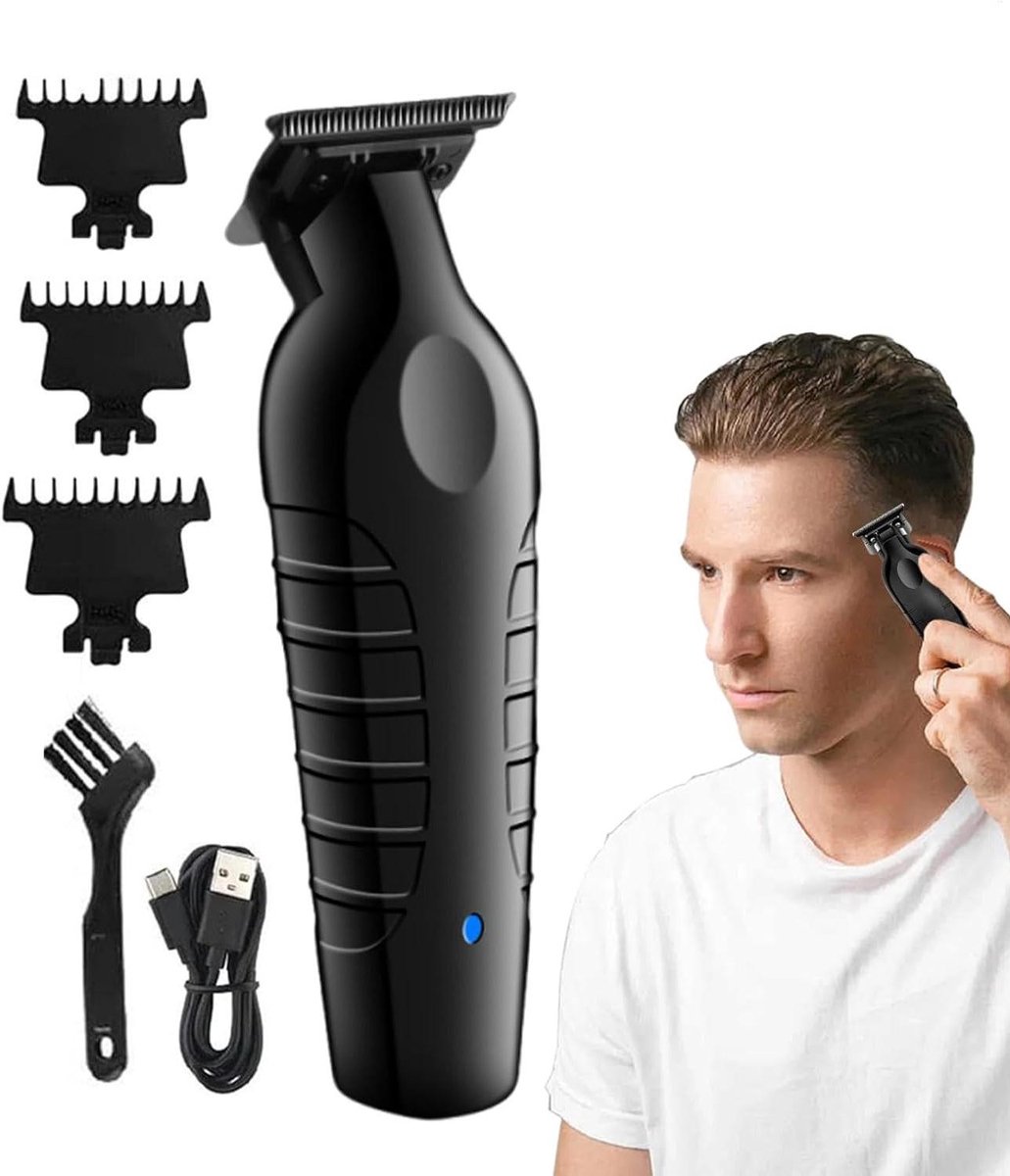 Elektrische Haartrimmer - Herentrimmer Kapper - Precisie Styling - Stil en Krachtig - 180 Min Gebruik - Zwart