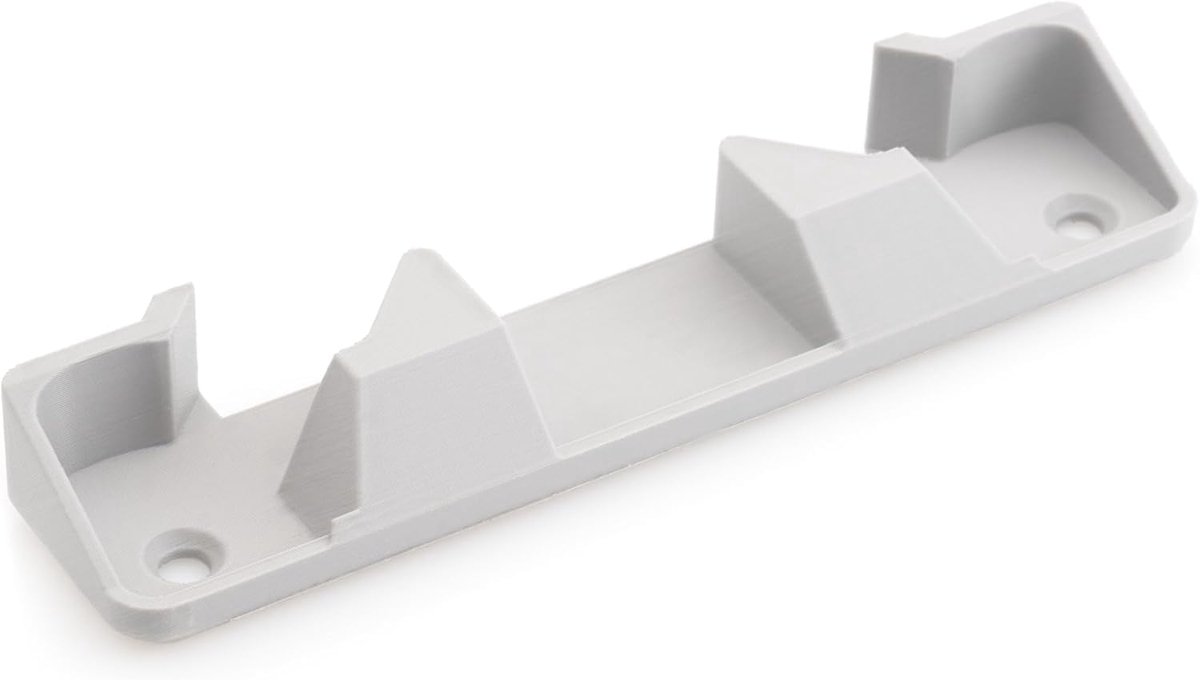 Sluitplaat & sluiting passend voor Velux dakraam 025116 T-G2 vervangingsdeel - Gemaakt in Duitsland - Compatibel met Velux 025116, GGL, GPL, GPU (grijs) (wit)