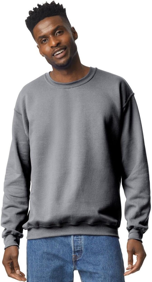 Heavy Blend Crewneck Sweatshirt voor heren, uniseks, katoen met ronde hals in vele kleuren, grote maten, S, M, L, XL, XXL, 4XL, 5XL