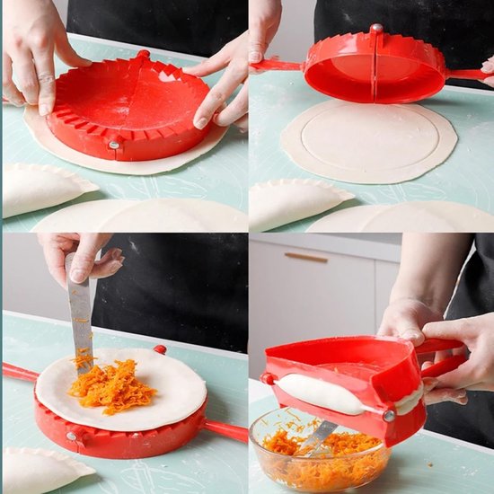 Plastic Dumpling Vorm, Hand Deegpers Gereedschap, DIY Dumpling Maker, Ravioli Dumpling Artefact, Kookaccessoires, Keukengadgets — afbeelding 5
