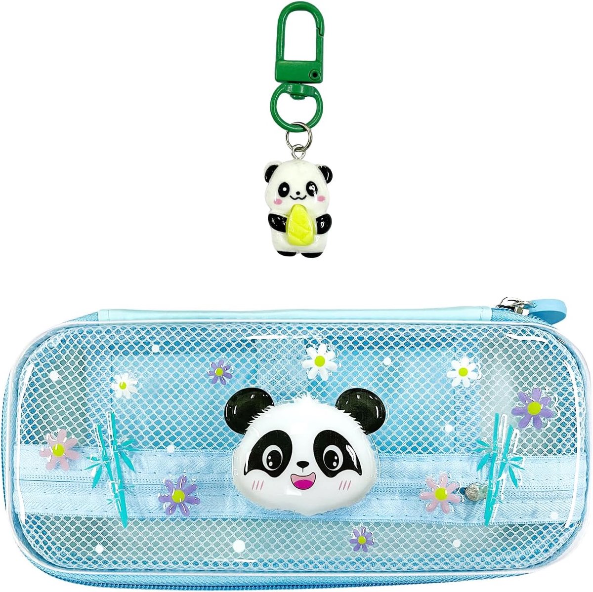 1 Panda Etui En 1 Bamboe Shoot Panda Hanger, Leuke Briefpapier Set, Student Opslag Accessoires, Geschikt Voor Studie En Kantoor.