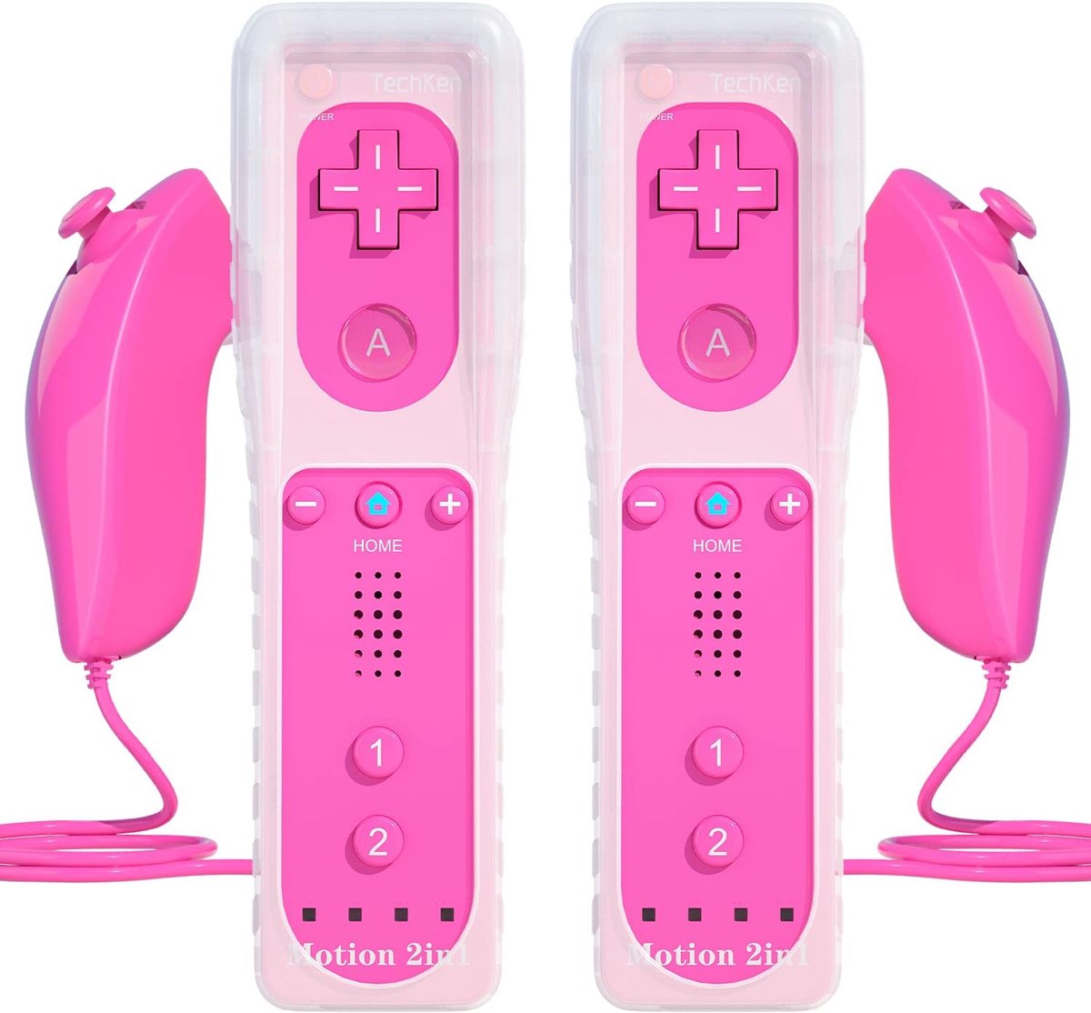 Controller voor Wii met Motion Plus en Wii Nunchuck Controller Wii Afstandsbediening Nunchuk Controller Wii Verbinding Remote Plus Controller Vervanging voor Wii/WiiU Console