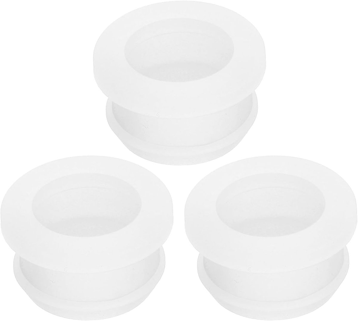 3 stuks rubberen doorvoertule 20 mm boorgat, 16 mm ID gat doorvoertule zwarte siliconen gatplug afdichting voor bedrading, auto, transparant