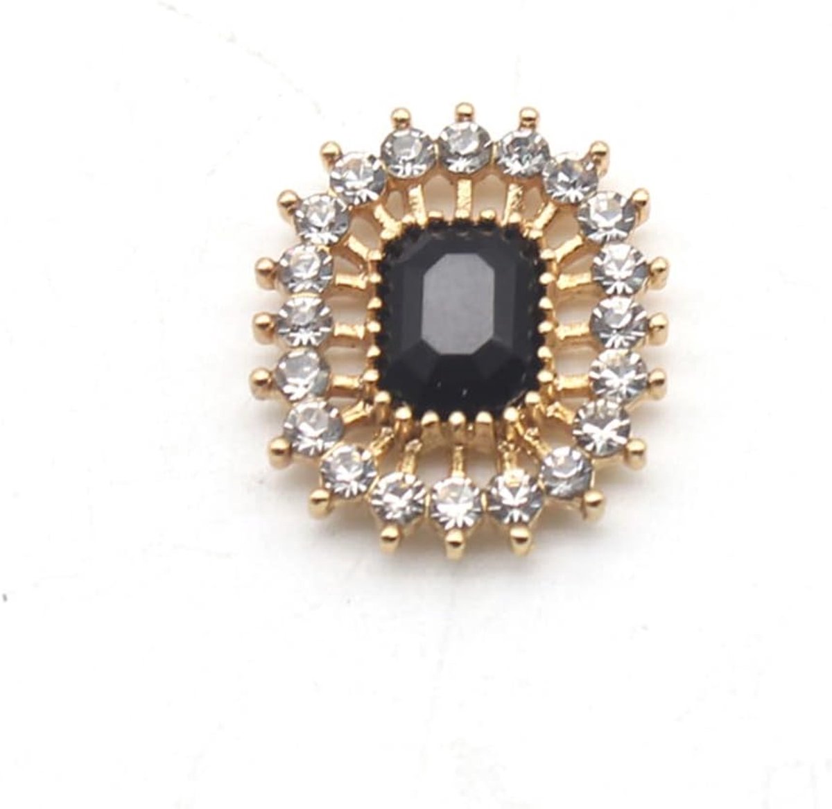 10 stuks 17×20 mm rechthoekige metalen strass platte knopen voor DIY bruiloft kleding tassen haaraccessoires decoratieve sieraden