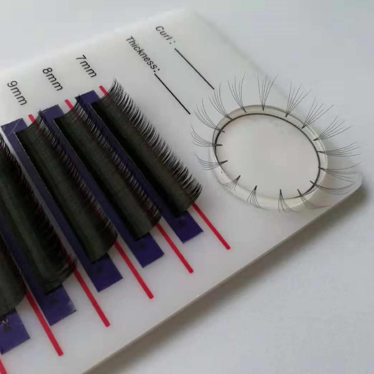 Holder, Soft False Eyelash Extension Holder, Oversized Grafting Eyelashes Standing Palette for Eyelashes Extension(#02)