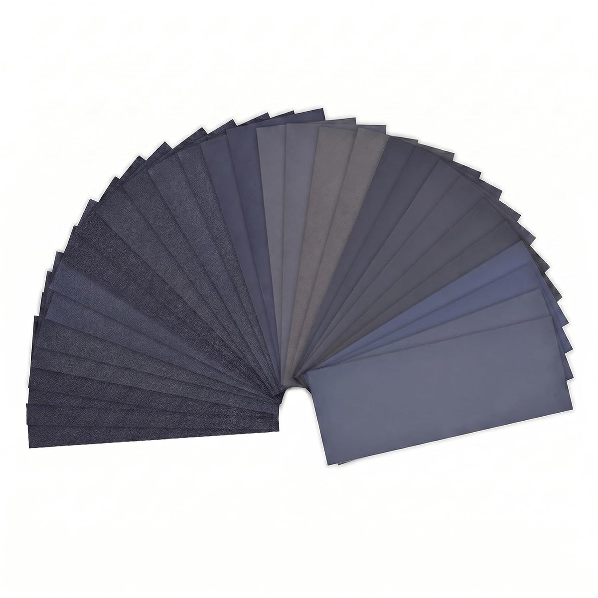 Schuurpapierset, 30 stuks, droog en nat schuurpapier, schuurpapiersets, korrel 60-7000, schuurpapier voor autolak, metaal, hout, steen, glas, 23 x 9 cm