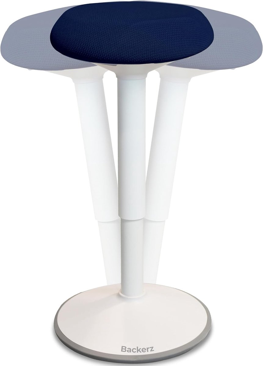 Ergonomische kruk - 55-80 cm - Hoogte verstelbaar met schommelfunctie - Ergonomische bureaustoel - SnelShoppen