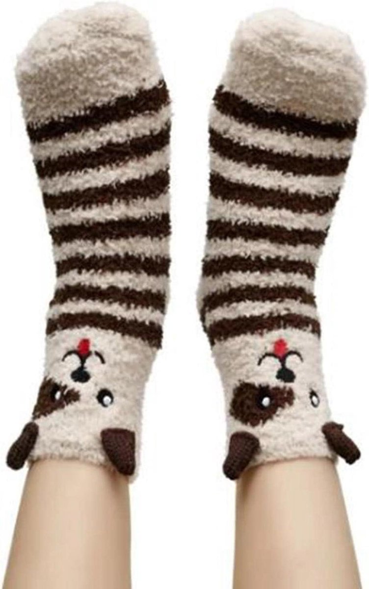 Kouya Fluffy Sokken - Warme Sokken Dames - Gezellige Winterdagen - Ademend en Verdikt - One Size - Multicolor