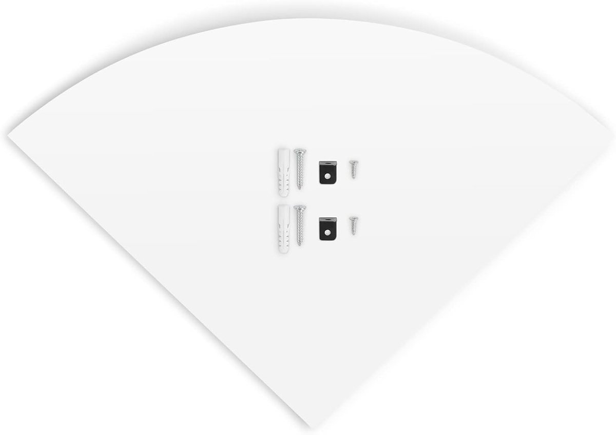 Zwevende planken van pvc, decoratieve plank aan de muur, hoekrek voor badkamer, keuken, slaapkamer, woonkamer