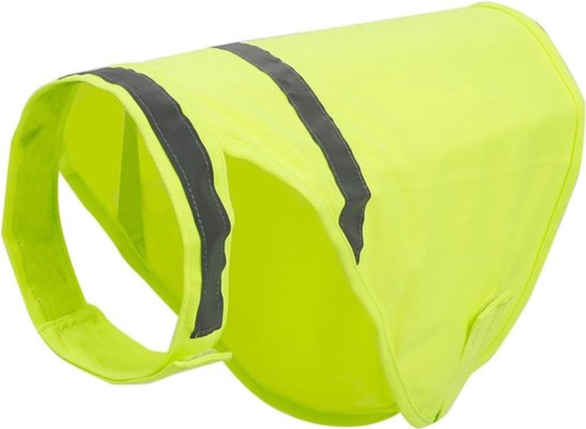 Hondenkleding, reflecterend vest voor nachtelijke wandelingen, zichtbaar veiligheidsvest voor honden, verstelbare ademende puppykampeerkleding, L