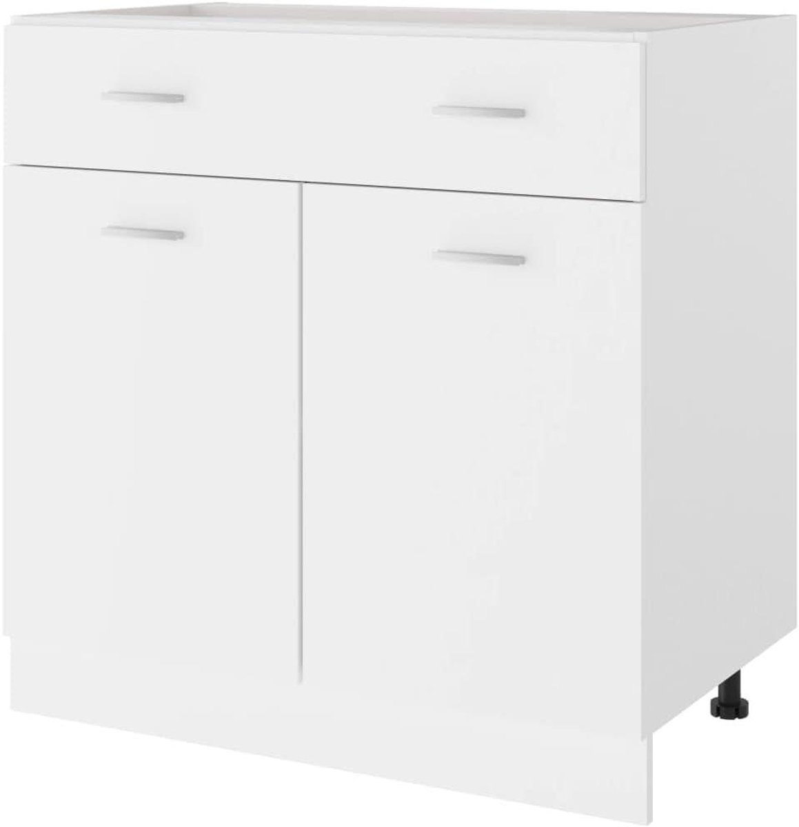 Onderkast Keuken - Opbergkast Keuken - Keuken Organiseren - Met Lade en Planken - 80 x 46 x 815 cm
