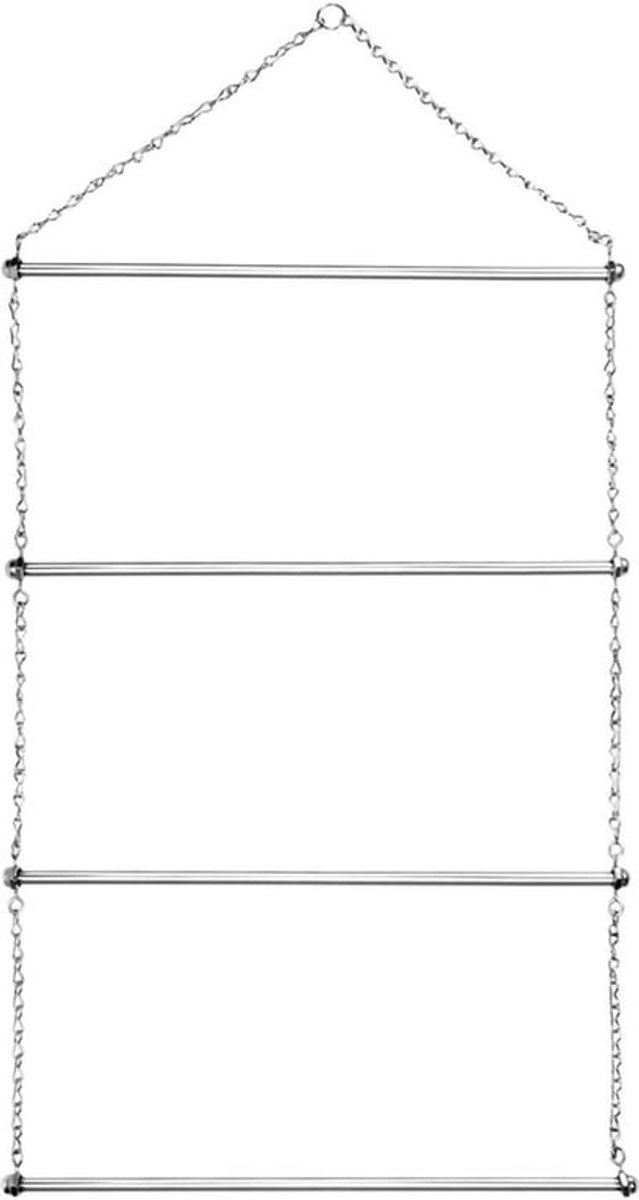 ® Paardendekenrek 60cm 304 roestvrijstalen dekenladder voor zadeldekjes Paardendekens en handdoeken 4-laags zware constructie
