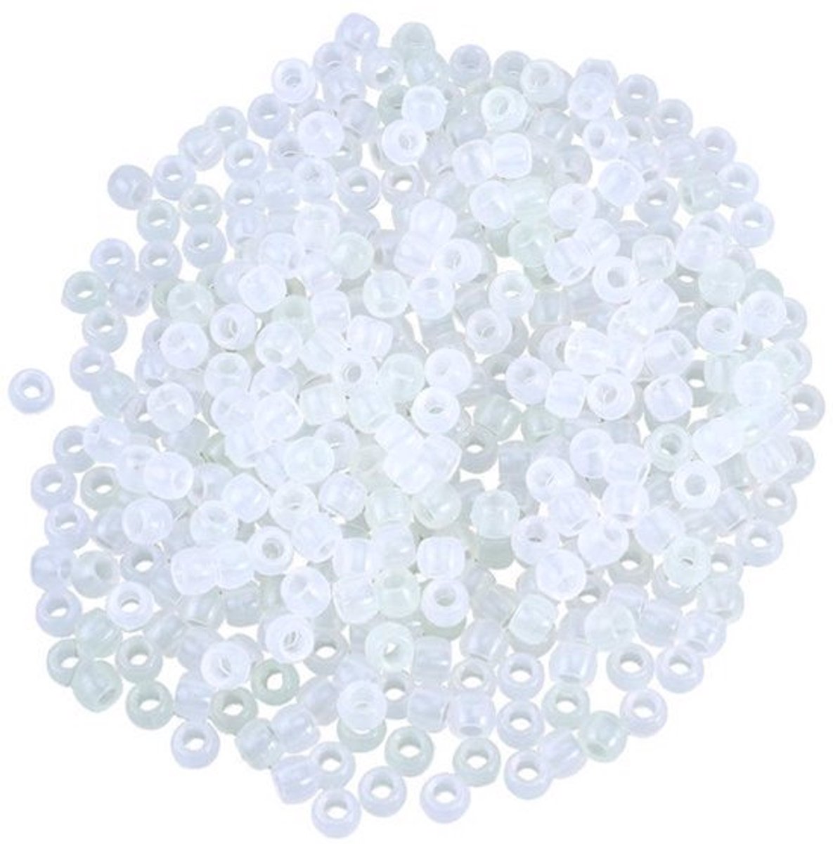 550pcs UV Reactive Plastic Beads - 6mm x 9mm - Kleurveranderend voor Sieraden Maken