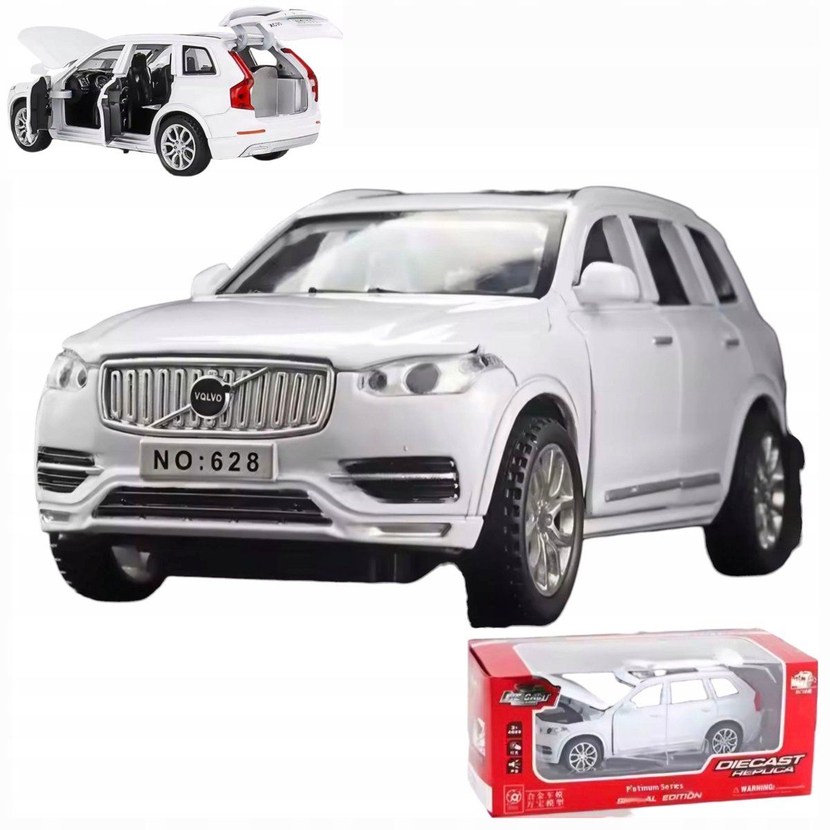 Volvo XC90 Modelauto 1:32 Metaal met Geluid & Licht