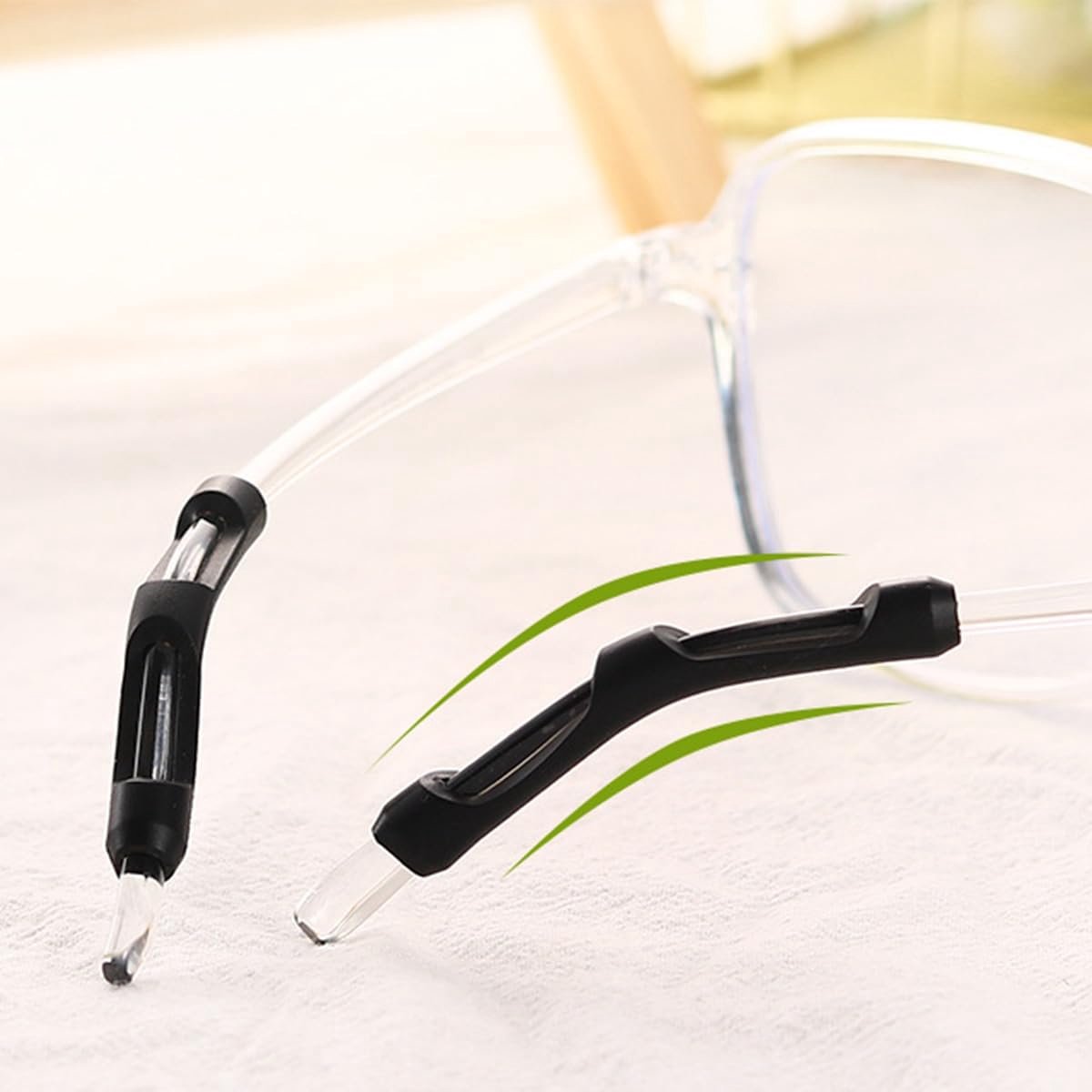 9 Pairs of Non-Slip Glasses Temples, Silicone Non-Slip Coatings, Glasses Temples, Non-Slip Glasses Holders for - ShopVlot