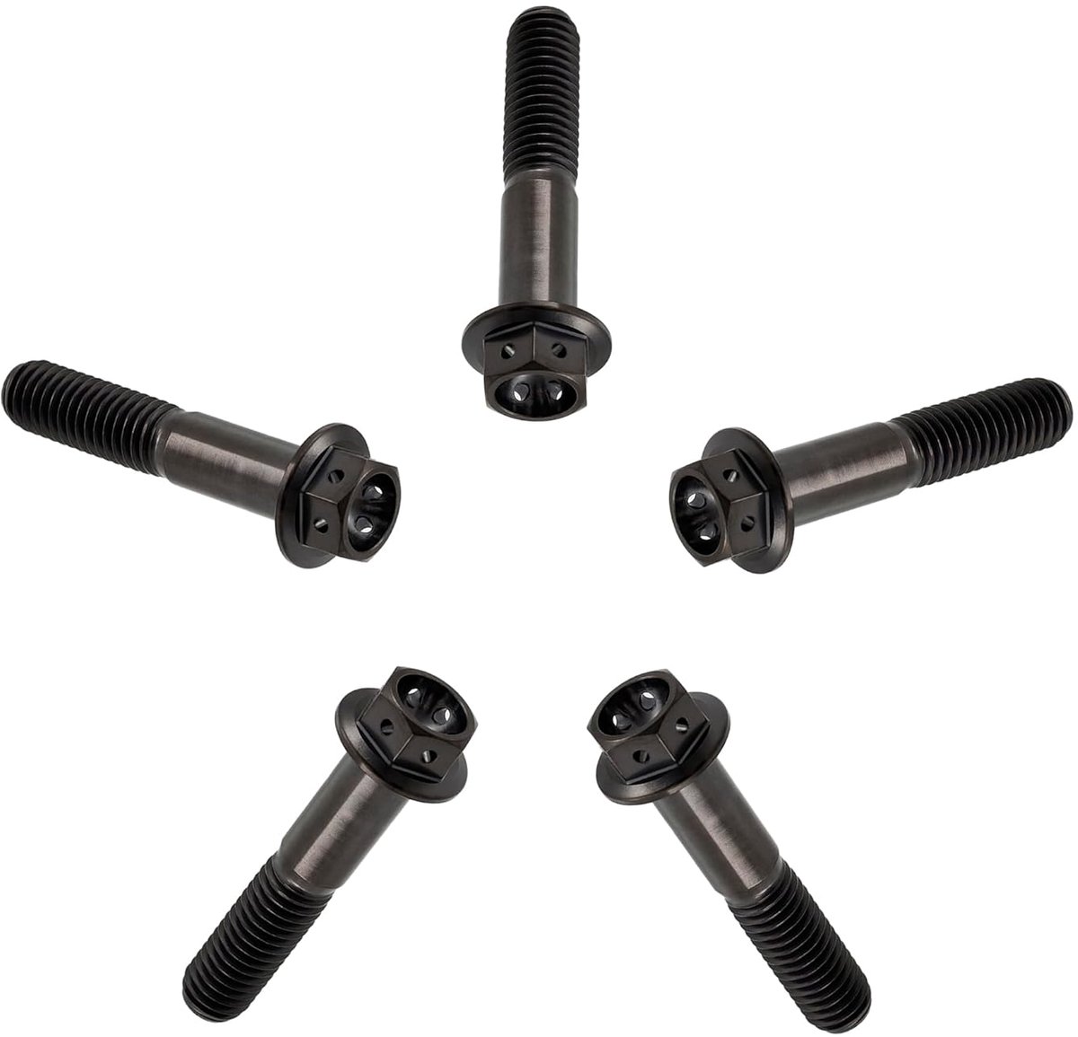 Titanium bouten M6x40mm - zwarte titanium flensbout - hoge kwaliteit - duurzaam en lichtgewicht - ShopVlot
