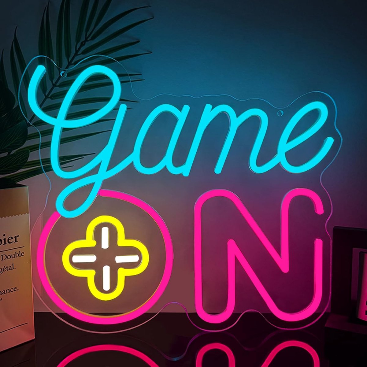 Neon licht Game On - aanpasbaar ontwerp - USB-aansluiting - creëer de perfecte gaming sfeer - ShopVlot
