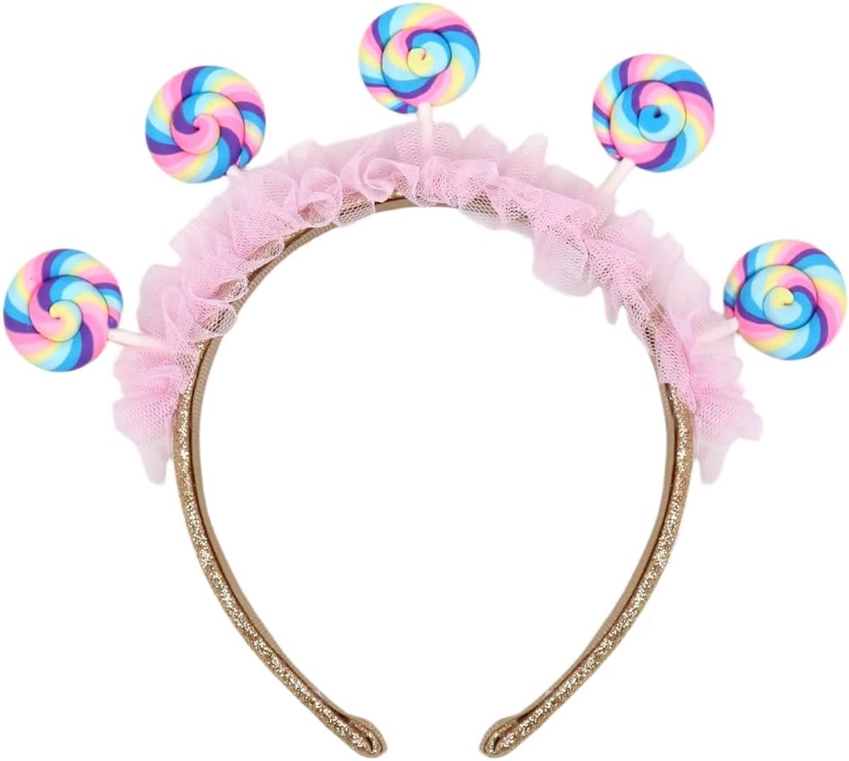 Haarband voor snoep, schattig vrouwelijk accessoire voor feeënkostuums, suiker, haarband voor carnaval