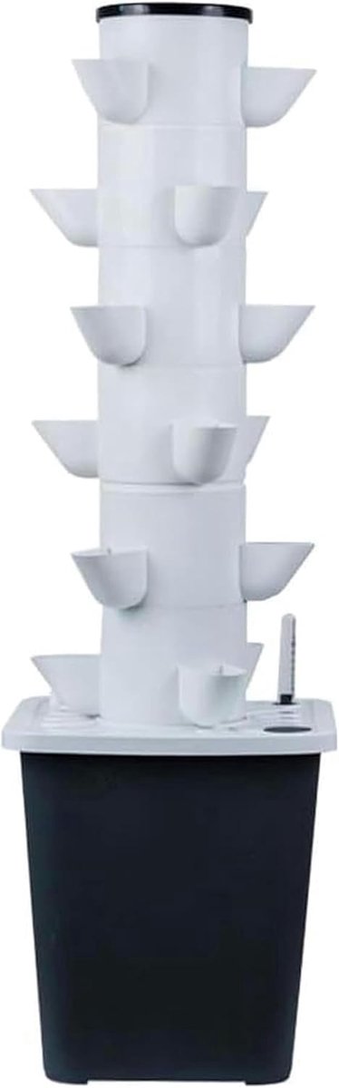 30 Pods Hydroponics Tower Garden, 6-Story Garden Hydroponic Planting System, Hydroponic Growing System Growing Kit for Herbs, Fruits and Vegetables with Hydrating Pump-1PC