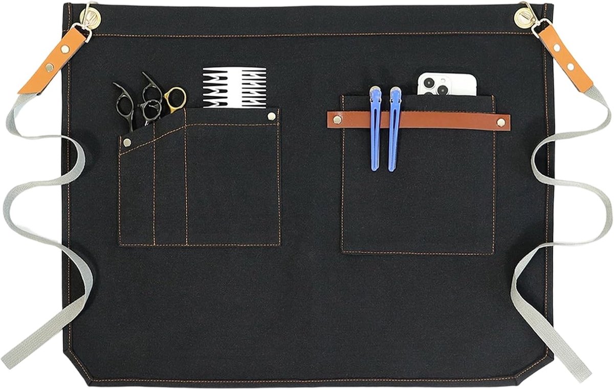 Schort Voor Serveersters Werkaccessoires Voor Serveerders | Tailleschort Met Zakken Voor Keuken Thuis Pub Koffieshop Restaurant Appartement Boerderij Ober