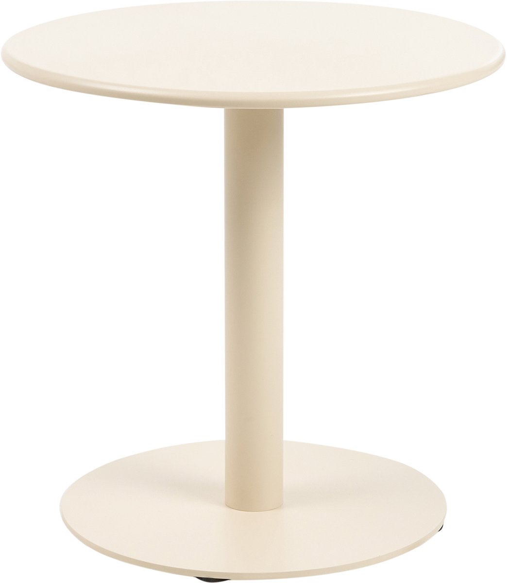 VITTUONE - Tuinsalontafel - Beige - Gepoedercoat staal