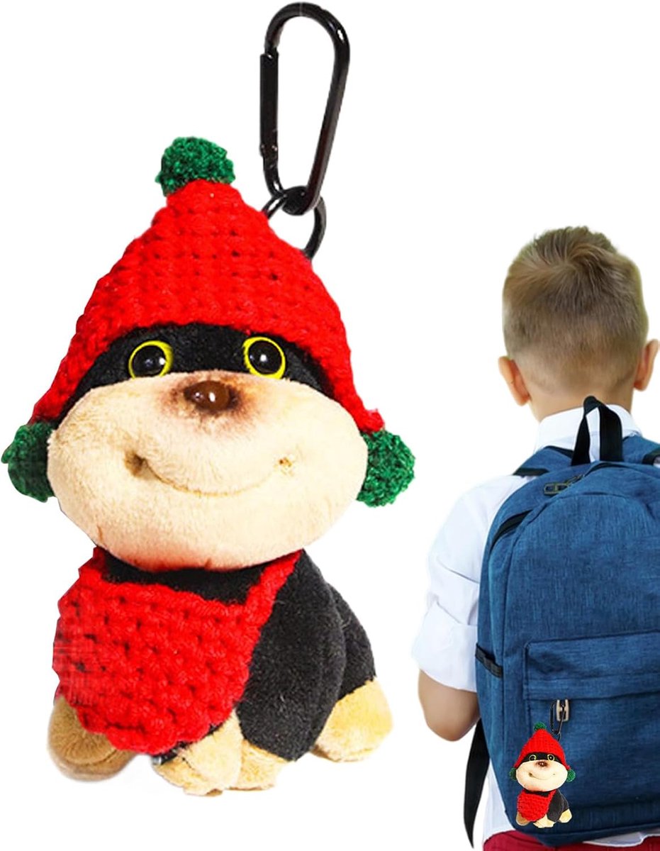 Charm Bijen Puppy Pluche Sleutelhanger Tasornament | Trendy Accessoire Sleutelhanger Decoratie Verjaardag Kerstcadeau