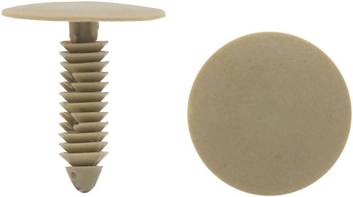 sourcingmap 20 stks 7mm x 25mm x 28mm Trim deurpaneel Retainer Clips klinknagel Beige