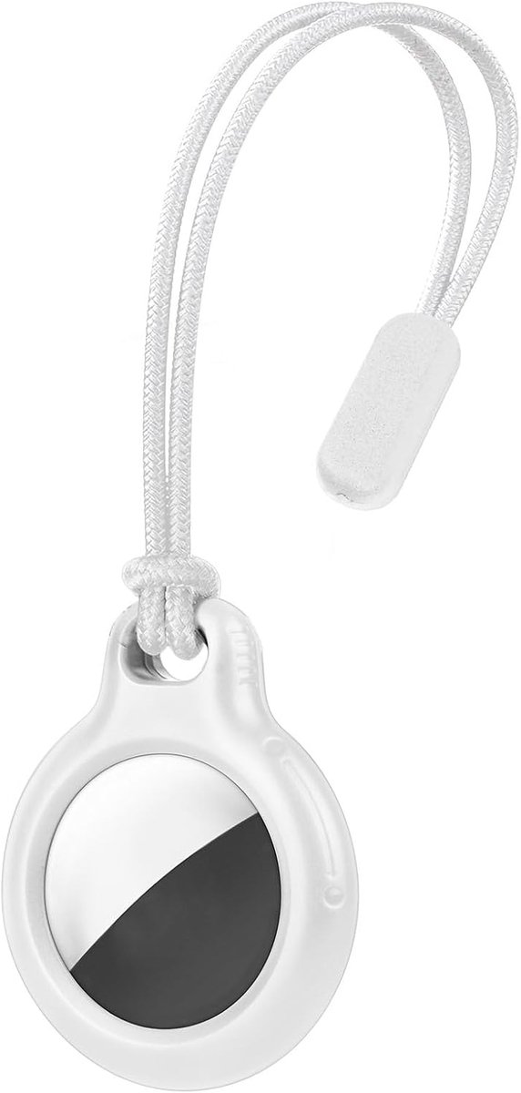 Houder voor Apple AirTag Sleutelhanger, 1 Stuk, Plastic, Waterdicht | met Draagkoord, Trackerhoes Locatorhoes voor Halsband voor Hond en Kat, Sleutelzoekerhoes, voor Sleutels, Bagage
