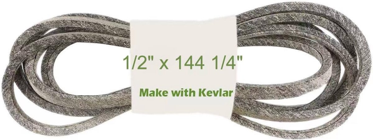 1/2" x 144 1/4" maaidekriem Gazonaangedreven maaidekriem Gemaakt met Kevlar Compatibel met John Deere M150960, M151649, LT180 en LT190