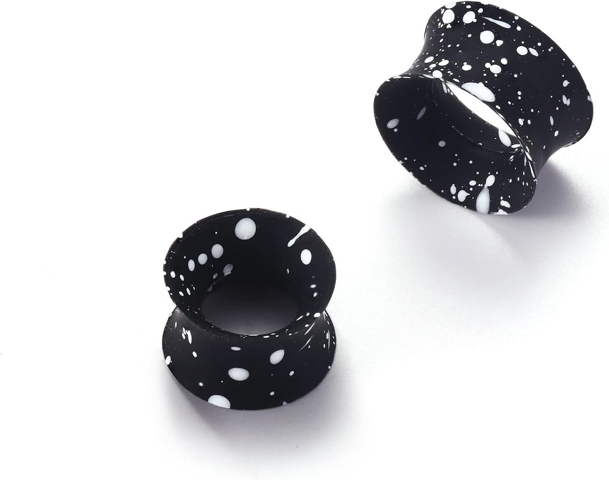 Tunnels, Flexibele Double Flared Plugs voor Oren, Expander Stretcher Set, Piercing Sieraden voor Dames en Heren