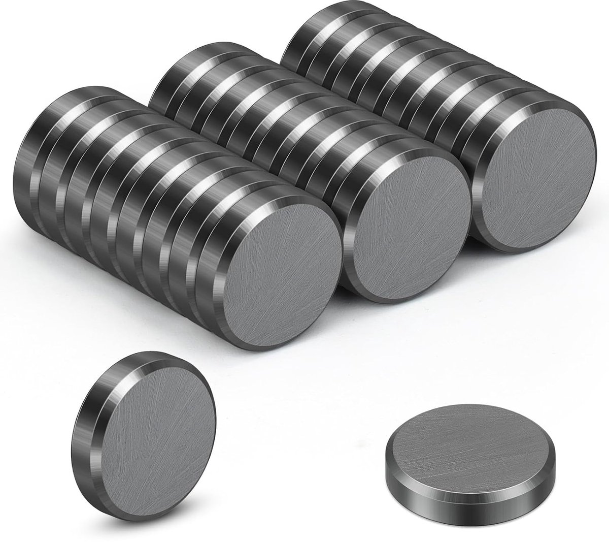 Magneten sterk, 20 × 5 mm, 25 stuks sterke magneten, whiteboard voor magneetbord, kantoor, inschrijving en school