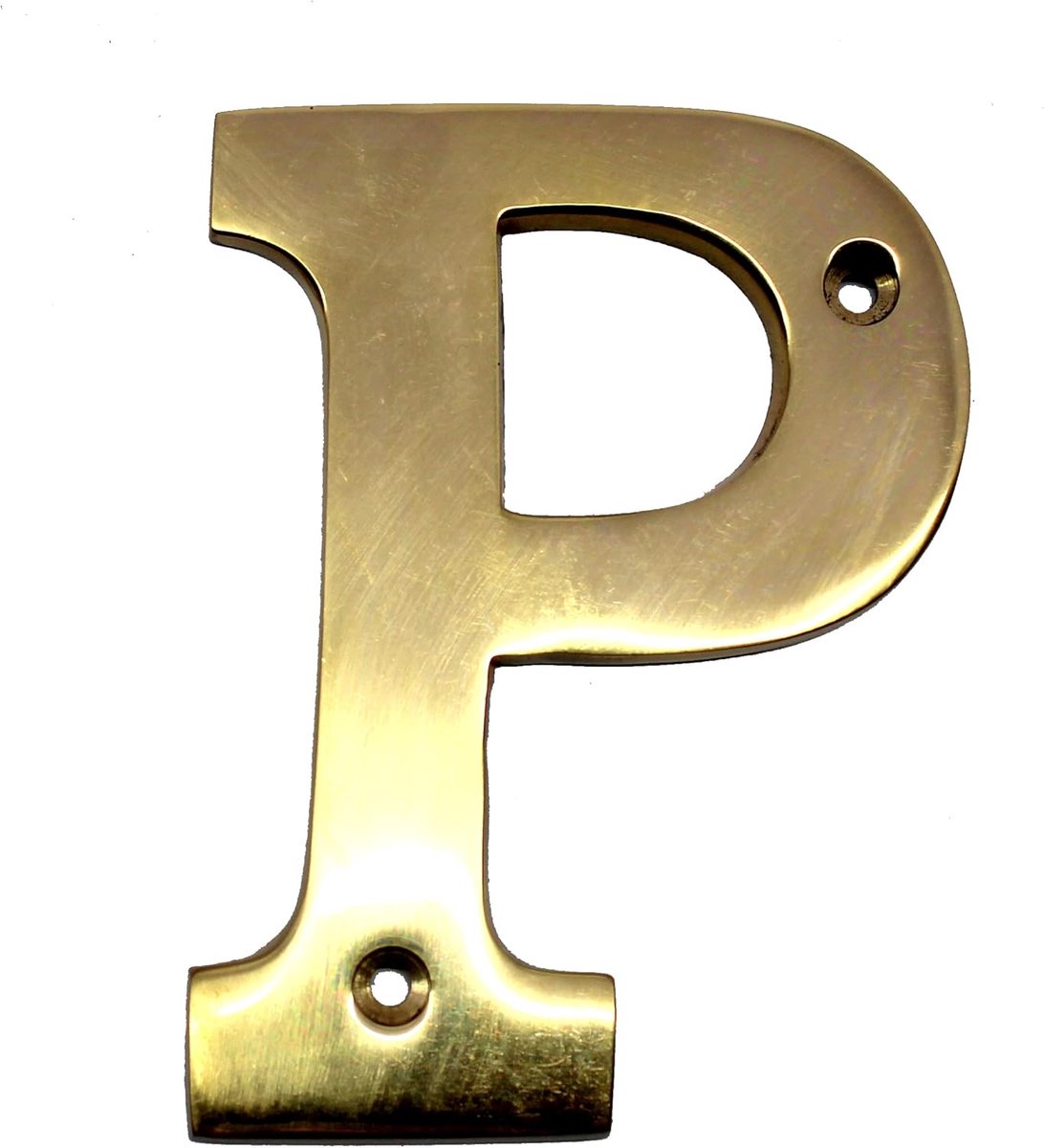 esplanade Brass House Hotel Deur Naam - Muurdeur Plaque Alfabet Letter "P" - 4" Inches