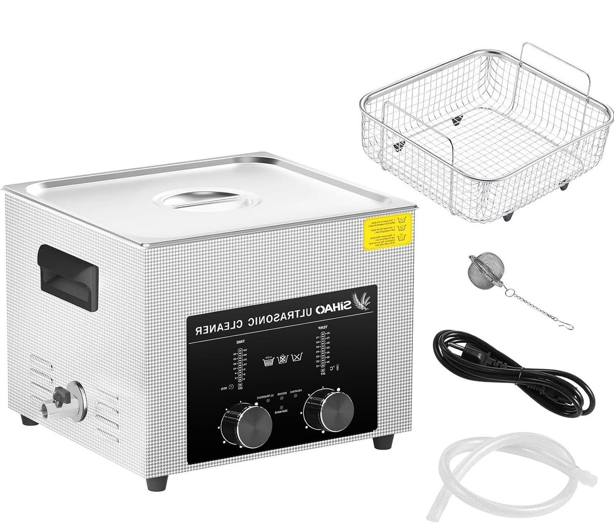 Ultrasoon Reinigingsapparaat - Ultrasoon Bad - Diepe Reiniging - 40kHz Kracht - 15L - Zilver