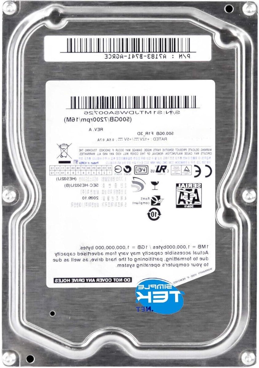 Harde Schijf - HDD Schijf - Opslag Uitbreiden - Veelzijdig Inzetbaar - 500 GB - Zilver