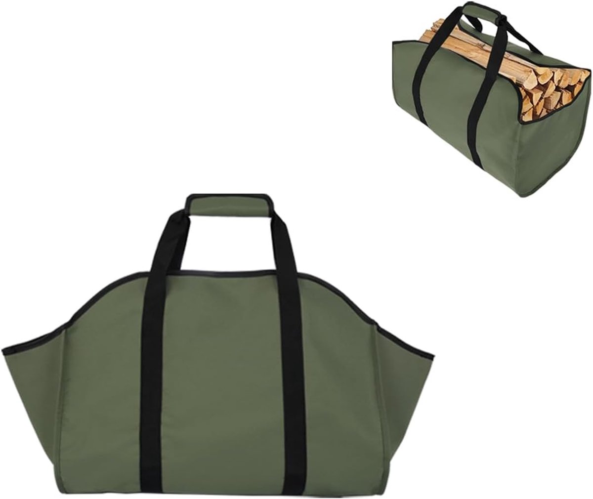 Log Carrier Draagtas, Canvas Brandhout Houder, Extra Grote Duurzame Houtkachels, Brandhout, Logs, Camping, Landscaping