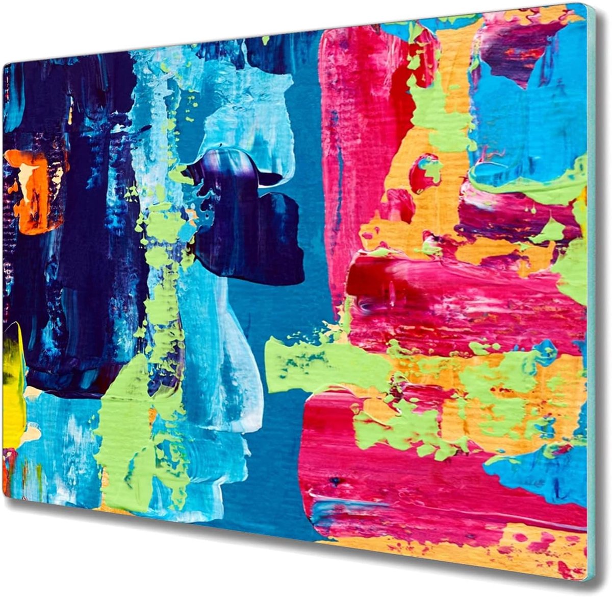 Glazen Snijplank Keukenplank 60x52cm Trancheerplank Kookplaatafdekking Gehard Glas Fornuisafdekplaat - Schilderen